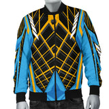 Racing Cosmic Style Blue & Orange Vibes Men's Bomber Jacket