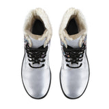 Free Spirit Of Owl Faux Fur Leather Boots