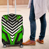 Racing Style Black & Neon Green Vibes Luggage Cover
