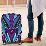 Racing Style Ocean Blue & Violet Vibes Luggage Cover