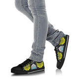 Racing Style Blue & Yellow Stripes Vibes Low Top Shoe