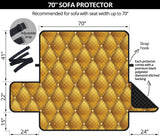 Exclusive Golden Pattern 70'' Sofa Protector