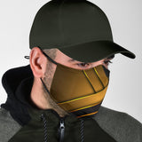 Luxury Black & Gold Style With Stripes Design Special Protection Face Mask