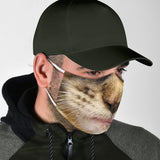 Lovely Brown Maine Coon Cat Protection Face Mask