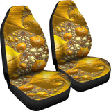 Psychedelic Gold Car Seat Cover