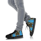 Racing Cosmic Style Blue & Orange Vibes High Top Shoes