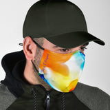 Abstract Fluid Colorful Art Two Protection Face Mask