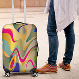 Rainbow Waves Luggage Cover