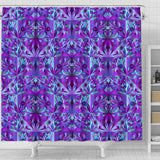 Psychedelic Violet Shower Curtain
