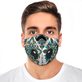 Mosaic Mandala Blue & Green Style Premium Protection Face Mask