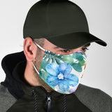 Light Blue Flowers Art Protection Face Mask