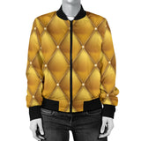 Exclusive Golden Pattern Women's Bomber Jacket