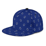Luxury Royal Dark Blue Bandana Style Paisley Design Snapback Hat