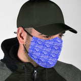 Amazing Blue Masterpiece Paisley Protection Face Mask
