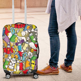 Graffiti Style Luggage Cover