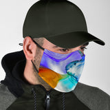 Abstract Fluid Colorful Art One Protection Face Mask