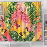 Flamingo Lovers Shower Curtain