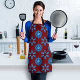 Christmas Lovely Blue Good Vibes Only Women's Apron