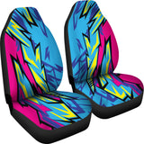 Racing Style Blue & Pink Vibes Car Seat Covers