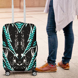 Racing Style Ice Blue & Black Vibes Luggage Cover