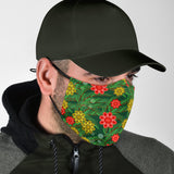 Red & Yellow Flowers Garden Protection Face Mask