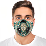 Green Special Mandala Design Premium Protection Face Mask