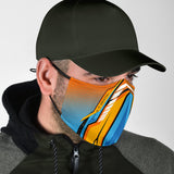 Racing Ocean Blue & Orange Special Design Protection Face Mask