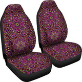 Flowery Mandala Mosaic Car Seat Cover