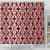 Purple Baroque Shower Curtain