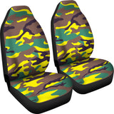 Yellow Neon Army Car Seat Cover