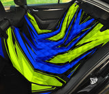 Racing Style Blue & Neon Green Vibes Two Pet Seat Cover