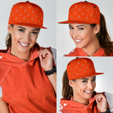 Luxury Royal Wild Orange Bandana Style Paisley Design Snapback Hat