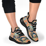 Romantic Paisley Mesh Knit Sneakers