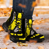 Racing Urban Style Yellow & Grey Vibes Chunky Boots