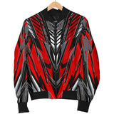 Racing Style Wild Red & Grey Colorful Vibe Men's Bomber Jacket