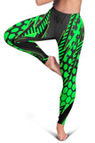 Racing Style Matrix Green & Black Vibes Women's Leggings