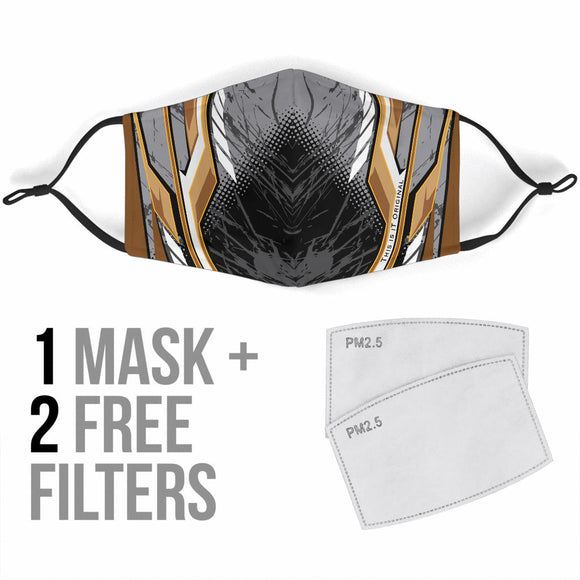 Racing Black & Grey Special Design Protection Face Mask