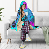 Behind every strong woman is her cat. Street Wear Art Design Hooded Blanket