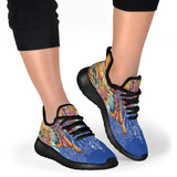 New Blue Henna Mesh Knit Sneakers