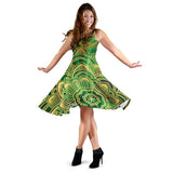 Glamour Green Mandala Women's Dress