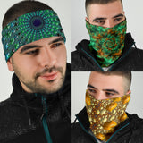 Psychedelic Abstract Mandala Style Collection Bandana 3-Pack