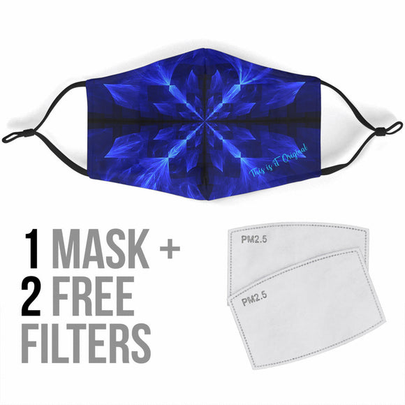 Abstract Blue  Protection Face Mask