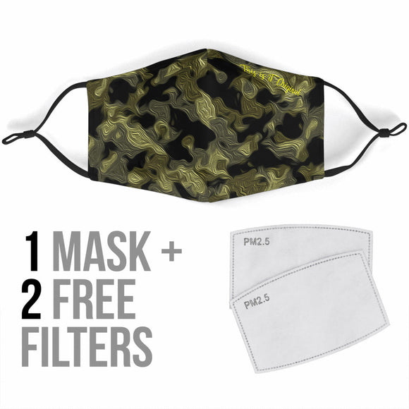 Summer 2020 Style New Dark Army Camouflage Design Protection Face Mask