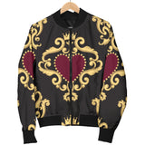 Luxury Royal Hearts Women's Bomber Jacket