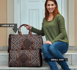 Luxury Coffee Brown Bandana Style Travel Bag