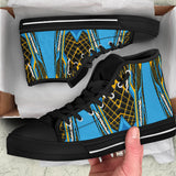 Racing Cosmic Style Blue & Orange Vibes High Top Shoes
