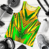 Racing Brazil Colors Yellow & Green Men's Tank Top