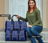Luxury Royal Blue Bandana Style Travel Bag