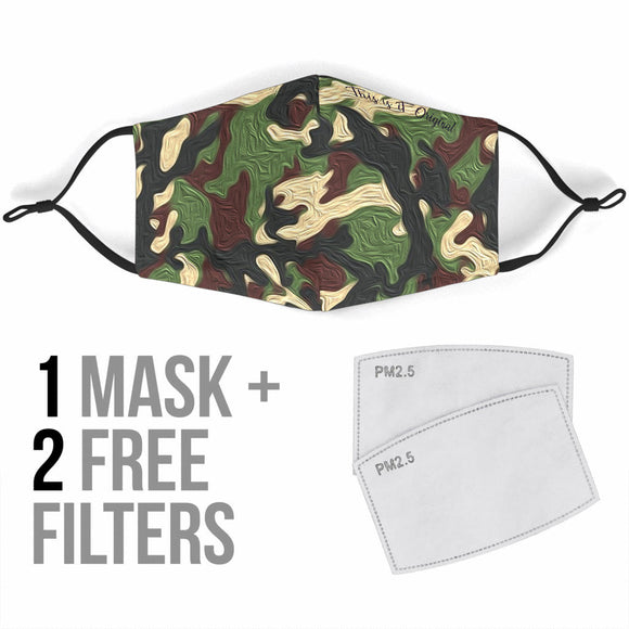 Summer 2020 Style New Army Camouflage Design Protection Face Mask