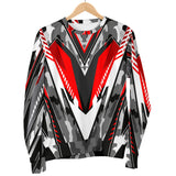 Racing Army Style Grey & Wild Red Vibe Men's Sweater